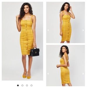 Checked Grid Midi Dress (BRAND NEW)